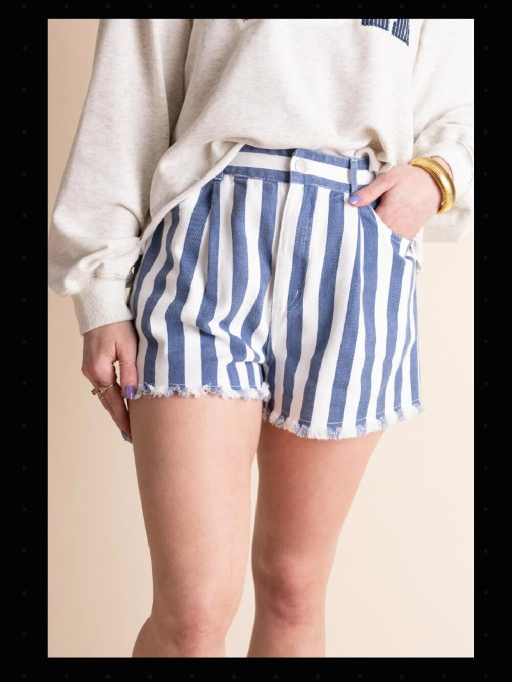 Morgan Frayed Hem Shorts